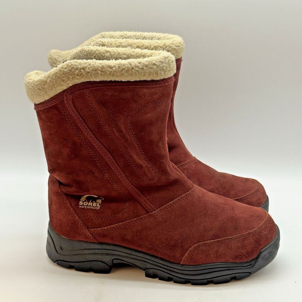 Sorel Waterfall NL 1964 Waterproof Winter Boots Women’s 8 Thinsulate Side Zip